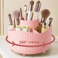 360° Rotating Makeup Organizer — Spinning Cosmetic Storage Tower for Vanity & Bathroom