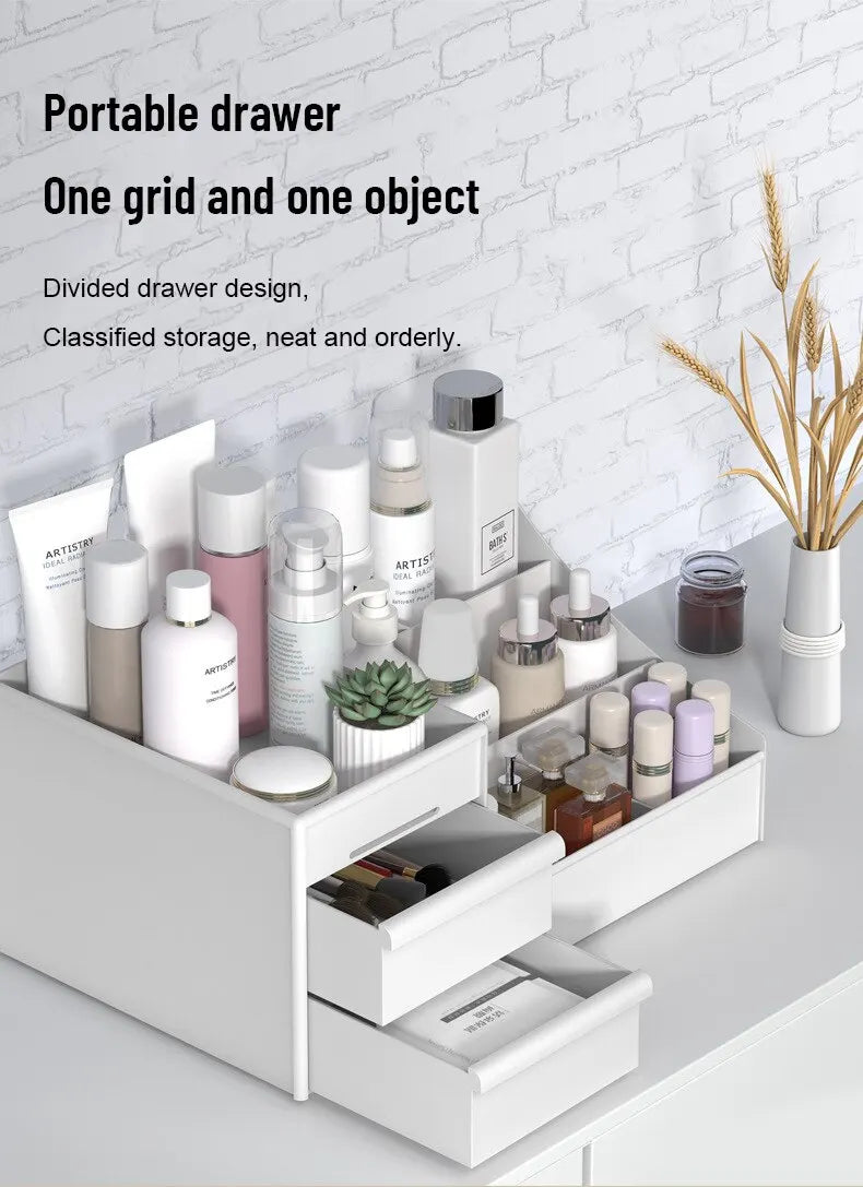 Multi-Use Storage Organizer — Drawer Box for Makeup, Skincare, Desk & Vanity