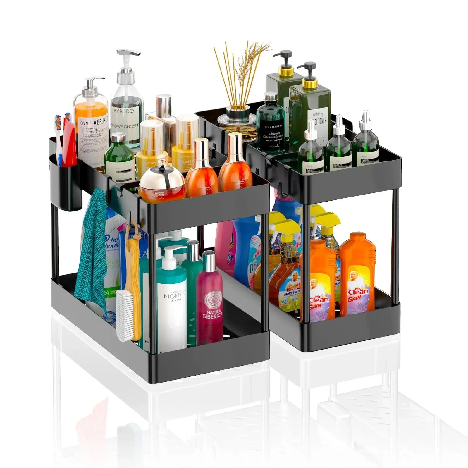 Under-Sink Cabinet Organizer — Expandable 2-Tier Storage