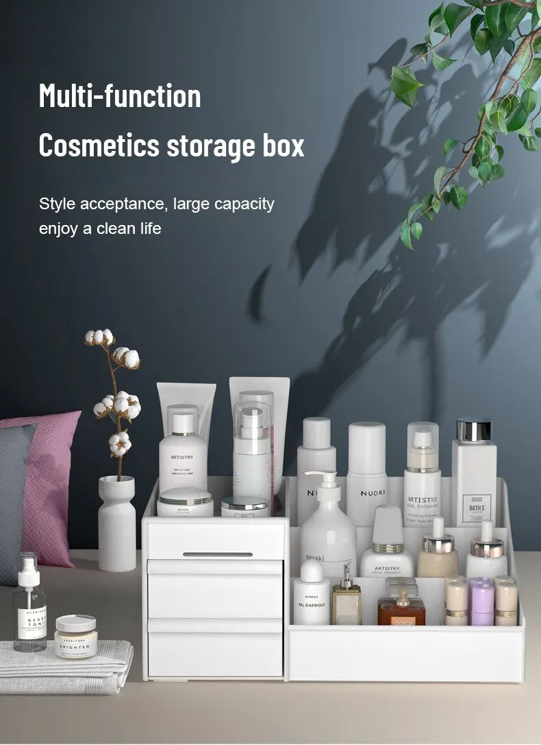 Multi-Use Storage Organizer — Drawer Box for Makeup, Skincare, Desk & Vanity