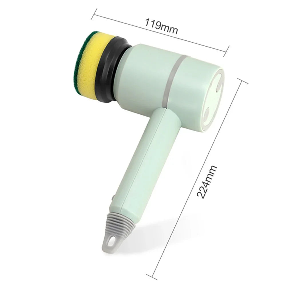 Electric Spin Scrubber – Effortless Cleaning for Kitchen, Bathroom & Tile | USB Rechargeable