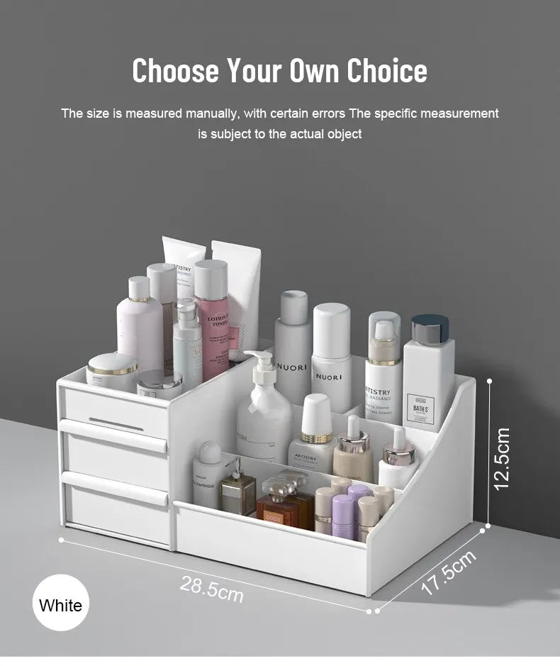 Multi-Use Storage Organizer — Drawer Box for Makeup, Skincare, Desk & Vanity