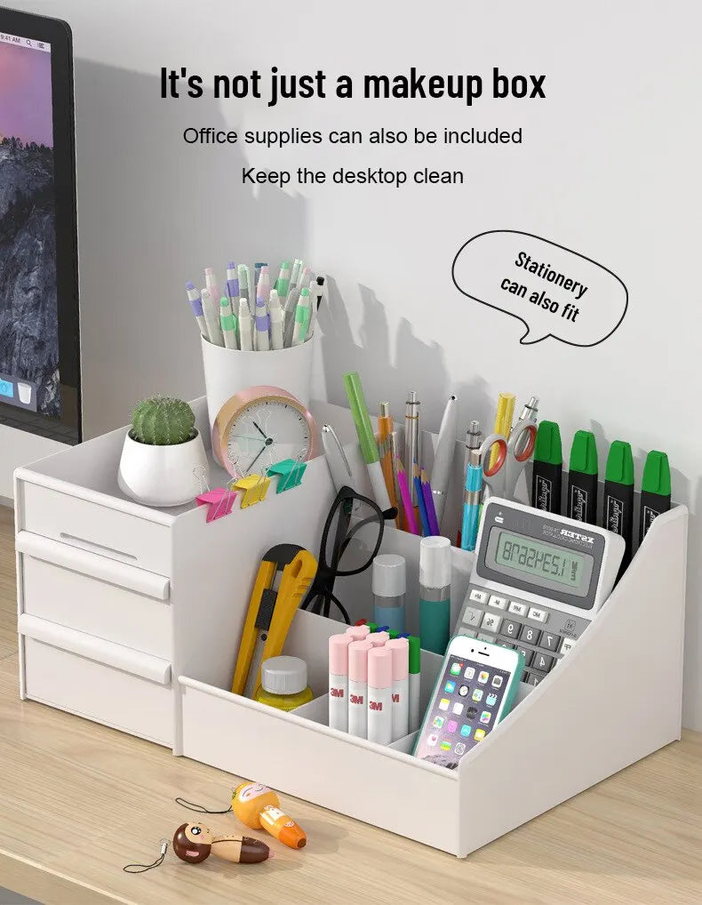 Multi-Use Storage Organizer — Drawer Box for Makeup, Skincare, Desk & Vanity