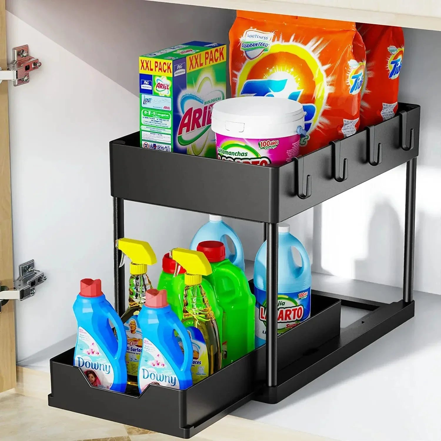 Under-Sink Cabinet Organizer — Expandable 2-Tier Storage