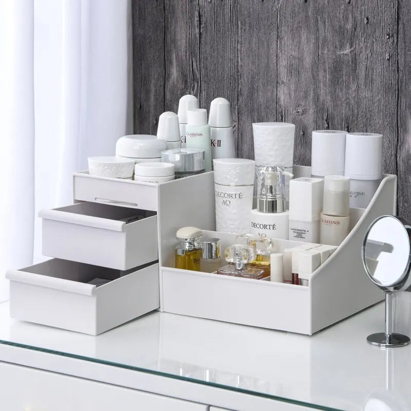 Multi-Use Storage Organizer — Drawer Box for Makeup, Skincare, Desk & Vanity